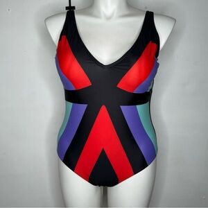 Women’s Geometric print swimsuit 1XL